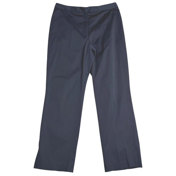 Ann Taylor Pants - Ann Taylor Seasonless Stretch Straight Leg Dress Pants Navy Blue Womens 8